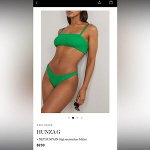 Hunza G green bikini